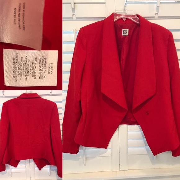 Wool Red blazer - Picture 8 of 8